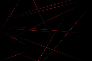 Abstract black with red lines, triangles background modern design. Vector illustration EPS 10.