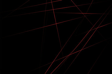 Abstract black with red lines, triangles background modern design. Vector illustration EPS 10.