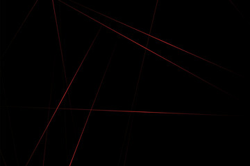 Abstract black with red lines, triangles background modern design. Vector illustration EPS 10.