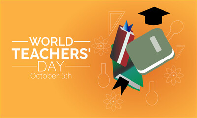 World Teachers Day Recognizes the Dedication, Innovation, and Transformative Influence of Teachers Worldwide. Vector Illustration Template.