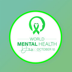 World Mental Health Day Highlights Advocacy, Understanding, and Support for Global Emotional Resilience. Vector Illustration Template.