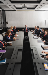 Business Leaders Strategizing for Better Work Results in a Conference Room