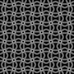 black and white seamless pattern  background wallpaper steel tile chrome mesh grey .