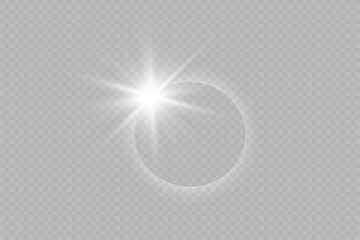 Glowing trail effect on transparent background. Modern magical magic circle with runes.Fire portal.Decor elements for a magic doctor, shaman, medium.