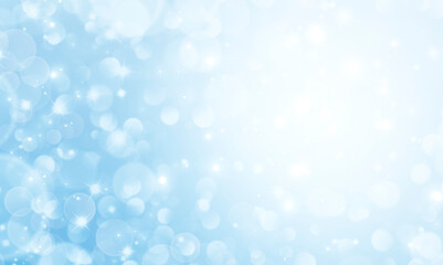 Defocused blue glowing lights background