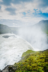 spectacular Gullfoss waterfall in Iceland