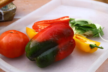 vegetables on a plate