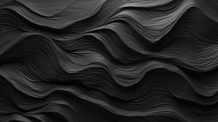 Dark Black Stone Abstract Texture