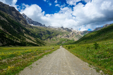 Valle de Otal in Bujaruelo valley in pyrenees