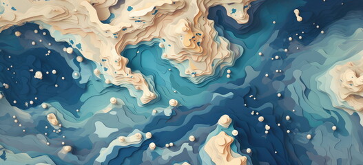 contour line like map geological abstract background. coastline.      - obrazy, fototapety, plakaty
