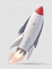 rocket in space, Generative AI