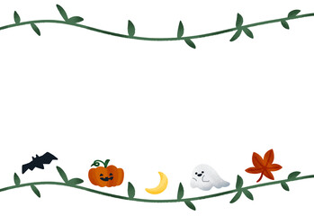 ハロウィン　ナチュラル　フレーム