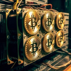 Bitcoin banner, AI generated