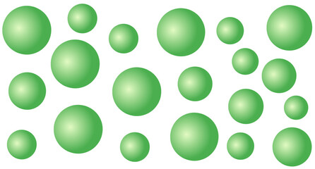 3d green bubble background 