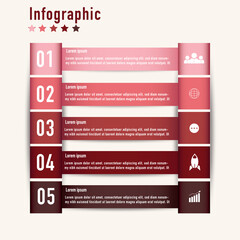 Business template, vector infographic design with icons and 3 options or steps, can be stock illustrations.