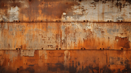 Texture of rusted metal, showcasing its weathered and aged surface