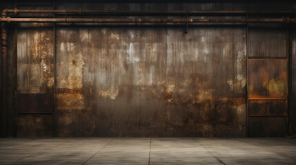 Texture of rusted metal, showcasing its weathered and aged surface - obrazy, fototapety, plakaty
