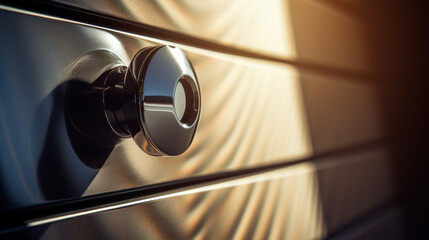 Close-up of a beautifully crafted door handle, showcasing its intricate design and timeless elegance.