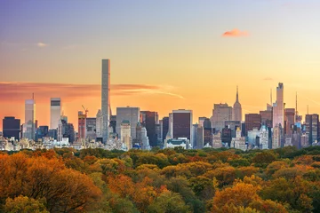 Fotobehang New York New York City skyline over Central Park in Autumn  © SeanPavonePhoto