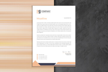 Vector professional creative letterhead template design
