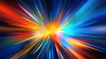 Obraz premium Vivid color explosion, a burst of creativity and artistic brilliance.