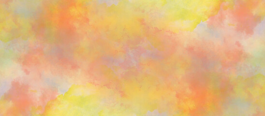 Obraz na płótnie Canvas abstract watercolor background .watercolor background with pink and yellow color. Fantasy light red, pink shades watercolor background. subtle watercolor pink yellow gradient illustration.
