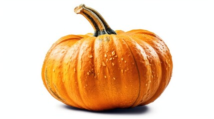 Pumpkin Cucurbita pepo on White background, HD