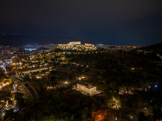 Fototapeta premium The archaeological site of the Acropolis of Athens with the Parthenon