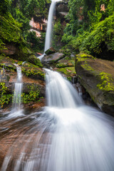 Fototapeta na wymiar Tad Pho waterfall, Beautiful waterfall in Phu Langka national Park, Nakhon Phanom province, ThaiLand.