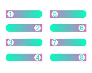 Obraz premium gradient color infographic with numbers