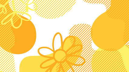 white and yellow dynamic fluid shapes abstract background