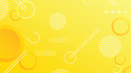 Yellow dynamic abstract composition gradient background