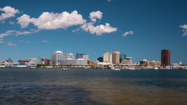 Norfolk, Virginia, USA Downtown Cityscape