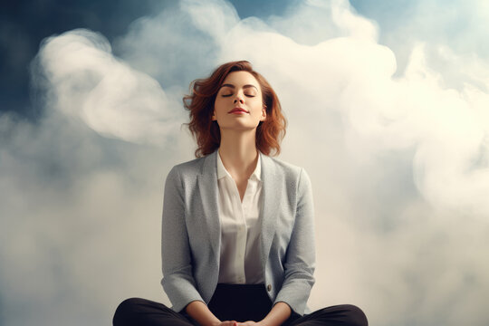 Psychologist Using Mindfulness Techniques With Stressrelief Exercise
