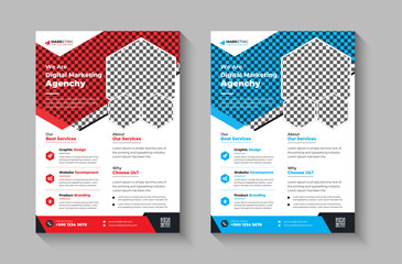 Creative corporate business flyer template, flyer examples for business, marketing flyer template, business poster template free