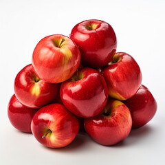 Naklejka na ściany i meble red apples on white background