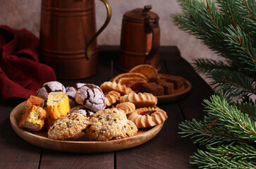 sweet cookie biscuit meringue dessert