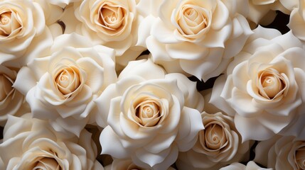Beautiful white rose patterns - Floral background