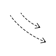 Dashed Line Arrow
