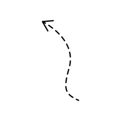 Dashed Line Arrow