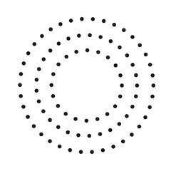 Minimalist Dotted Shape