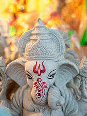 Ganesha or Ganapati for sale at a shop on the eve of Ganesh festival in India