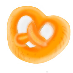 Bread isolated on white