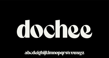  DOCHEE, the luxury and elegant font glamour style 