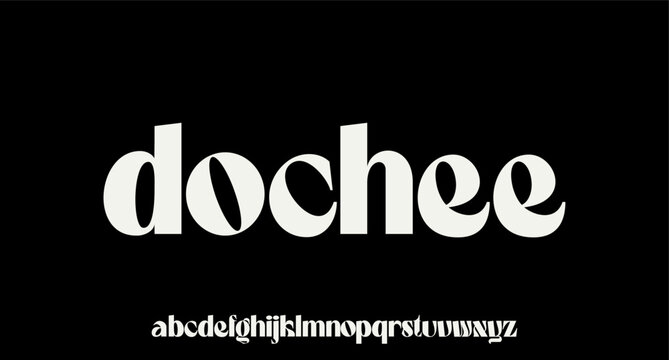  DOCHEE, the luxury and elegant font glamour style	
