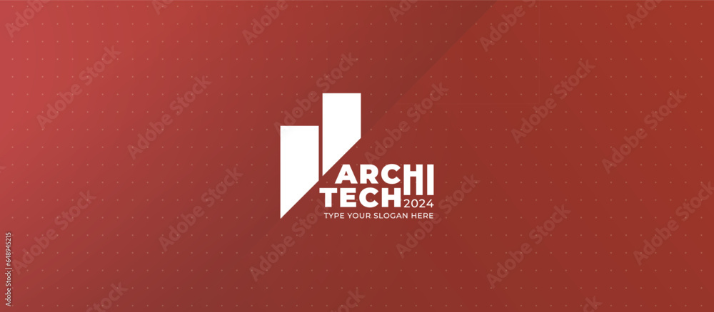 Aufkleber logo graphic design of annual event summit and title made for architecture and technology theme - an