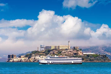 Türaufkleber Alcatraz prison Island in San Francisco © Sergii Figurnyi