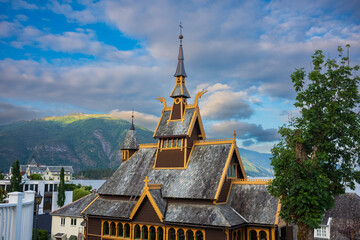 St. Olaf's Church, built in 1897, is an Anglican church located Balestrand, Norway
