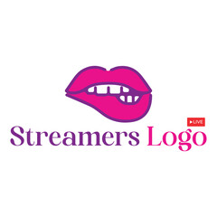 A Modern live streamer logo