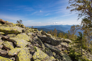 Yavirnyk-Gorgan mountain peak in Carpathian